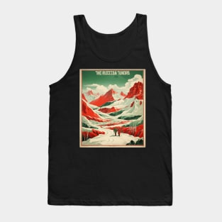 The Russian Tundra  Russia Vintage Tourism Poster Tank Top